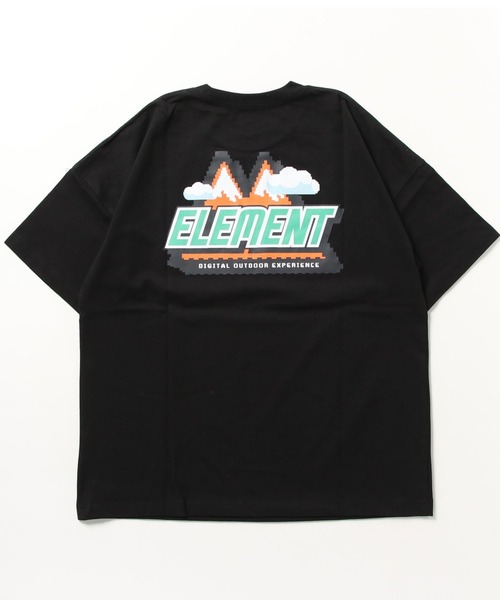 ELEMENT(エレメント)の「ELEMENT/エレメント DIGITAL OUTDOOR SS バックプリント ビックシルエット BD021-251(Tシャツ/カットソー・メンズ・ブラック/ホワイト/イエロー・L/M/XL)」の6枚目の写真