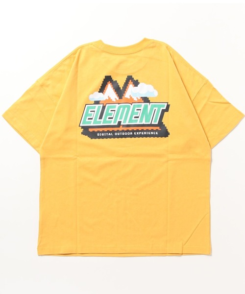 ELEMENT(エレメント)の「ELEMENT/エレメント DIGITAL OUTDOOR SS バックプリント ビックシルエット BD021-251(Tシャツ/カットソー・メンズ・ブラック/ホワイト/イエロー・L/M/XL)」の4枚目の写真