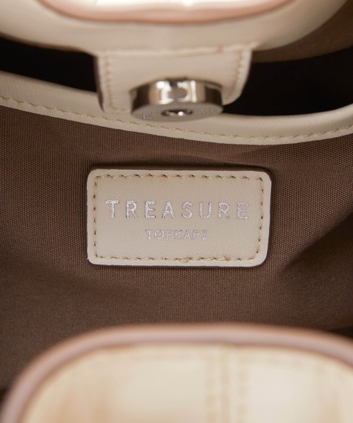 TREASURE TOPKAPI(トレジャートプカピ)の「【雑誌掲載】【TREASURE TOPKAPI/トプカピ トレジャー】 スプリットレザー フロントタック ショルダー バッグ(ショルダーバッグ・レディース・ブラック/オフホワイト/ベージュ・FREE)」の22枚目の写真