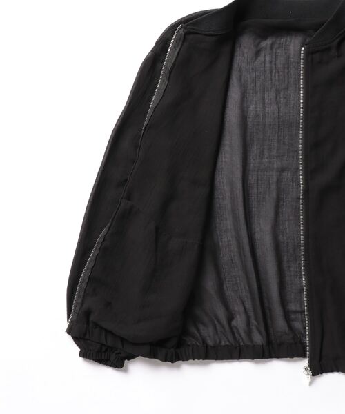 INTERPLANET（インタープラネット）の「Ｅボイルブルゾン（ブルゾン・レディース・ブラック/グレイッシュベージュ/ライトグレー/カーキ・FREE）」の6枚目の写真