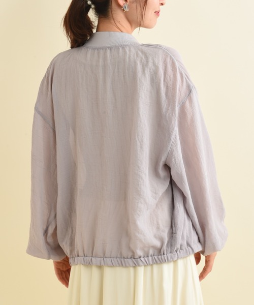 INTERPLANET（インタープラネット）の「Ｅボイルブルゾン（ブルゾン・レディース・ブラック/グレイッシュベージュ/ライトグレー/カーキ・FREE）」の10枚目の写真