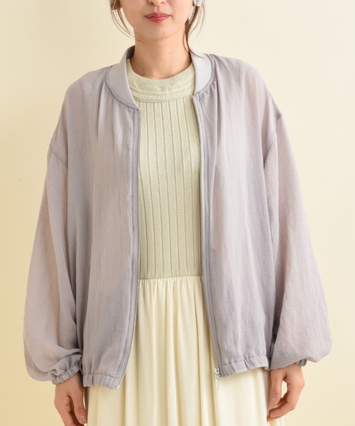 INTERPLANET（インタープラネット）の「Ｅボイルブルゾン（ブルゾン・レディース・ブラック/グレイッシュベージュ/ライトグレー/カーキ・FREE）」の12枚目の写真