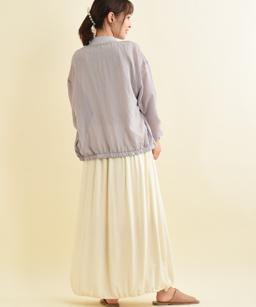 INTERPLANET（インタープラネット）の「Ｅボイルブルゾン（ブルゾン・レディース・ブラック/グレイッシュベージュ/ライトグレー/カーキ・FREE）」の16枚目の写真