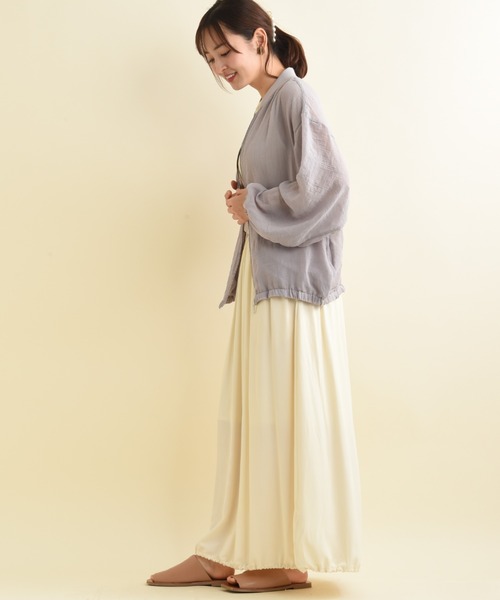 INTERPLANET（インタープラネット）の「Ｅボイルブルゾン（ブルゾン・レディース・ブラック/グレイッシュベージュ/ライトグレー/カーキ・FREE）」の17枚目の写真