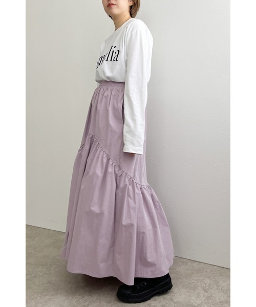 palm RICHE(ポームリシュ)の「AmeliaロゴロンT(Tシャツ/カットソー・レディース・ブラック/オフホワイト/チャコールグレー・M)」の5枚目の写真