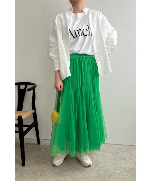 palm RICHE(ポームリシュ)の「AmeliaロゴロンT(Tシャツ/カットソー・レディース・ブラック/オフホワイト/チャコールグレー・M)」の8枚目の写真