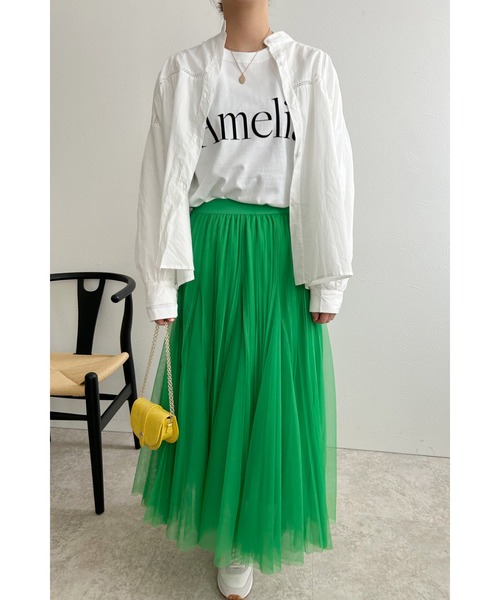 palm RICHE(ポームリシュ)の「AmeliaロゴロンT(Tシャツ/カットソー・レディース・ブラック/オフホワイト/チャコールグレー・M)」の10枚目の写真
