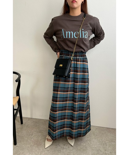 palm RICHE(ポームリシュ)の「AmeliaロゴロンT(Tシャツ/カットソー・レディース・ブラック/オフホワイト/チャコールグレー・M)」の11枚目の写真