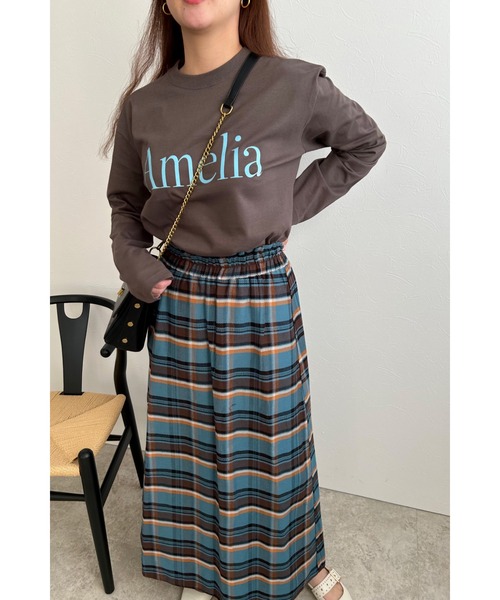 palm RICHE(ポームリシュ)の「AmeliaロゴロンT(Tシャツ/カットソー・レディース・ブラック/オフホワイト/チャコールグレー・M)」の14枚目の写真
