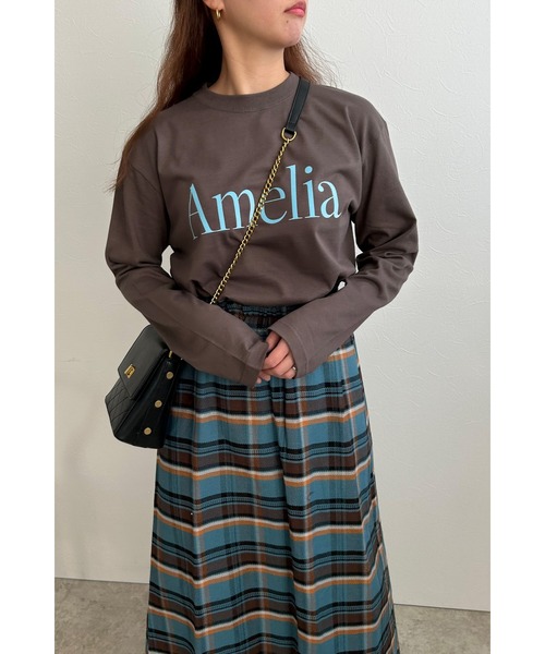 palm RICHE(ポームリシュ)の「AmeliaロゴロンT(Tシャツ/カットソー・レディース・ブラック/オフホワイト/チャコールグレー・M)」の16枚目の写真