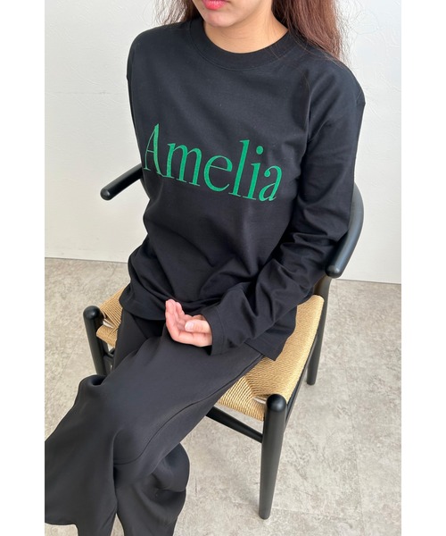 palm RICHE(ポームリシュ)の「AmeliaロゴロンT(Tシャツ/カットソー・レディース・ブラック/オフホワイト/チャコールグレー・M)」の18枚目の写真