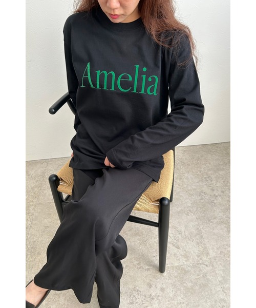 palm RICHE(ポームリシュ)の「AmeliaロゴロンT(Tシャツ/カットソー・レディース・ブラック/オフホワイト/チャコールグレー・M)」の19枚目の写真