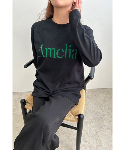 palm RICHE(ポームリシュ)の「AmeliaロゴロンT(Tシャツ/カットソー・レディース・ブラック/オフホワイト/チャコールグレー・M)」の20枚目の写真
