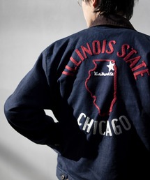 UNIVERSAL OVERALL | 刺しゅうデニムトラックジャケット【LIMITED EMBROIDERY TRUCK JACKET】(デニムジャケット)