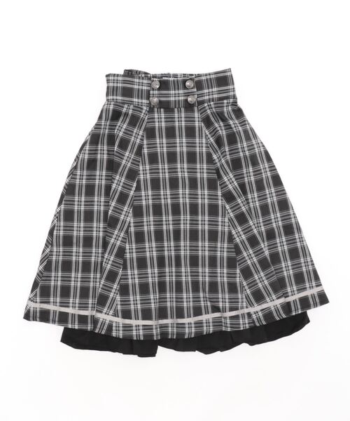 TEENBOOP 新品未使用品　チェックスリットボタンスカート　navy TEENBOOP 新品未使用品 チェックスリットボタンスカート navy