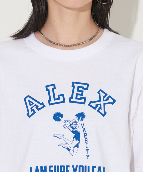 RUSSELL（ラッセル）の「【別注】RUSSELLプリントTシャツ（Tシャツ/カットソー・レディース・ブルー/グリーン/ホワイト/グレー・フリー）」の11枚目の写真