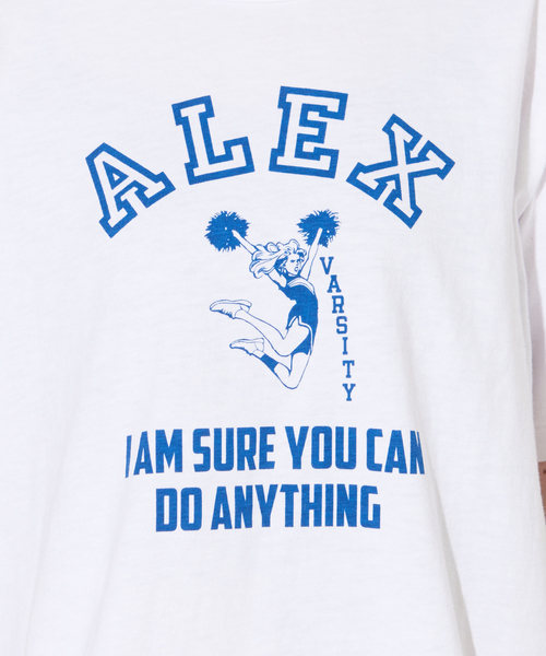 RUSSELL（ラッセル）の「【別注】RUSSELLプリントTシャツ（Tシャツ/カットソー・レディース・ブルー/グリーン/ホワイト/グレー・フリー）」の9枚目の写真