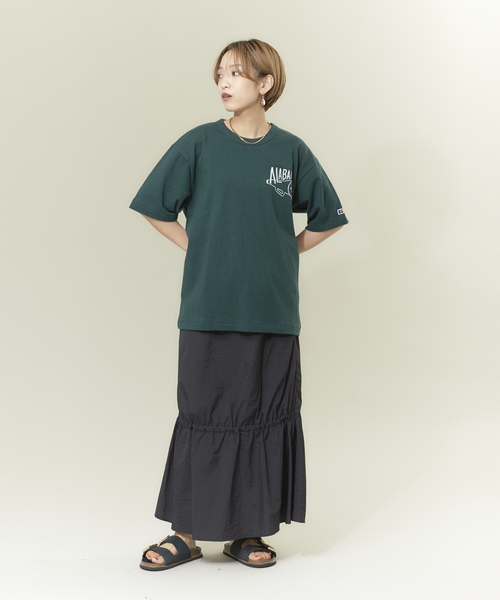 RUSSELL（ラッセル）の「【別注】RUSSELLプリントTシャツ（Tシャツ/カットソー・レディース・ブルー/グリーン/ホワイト/グレー・フリー）」の16枚目の写真