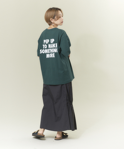 RUSSELL（ラッセル）の「【別注】RUSSELLプリントTシャツ（Tシャツ/カットソー・レディース・ブルー/グリーン/ホワイト/グレー・フリー）」の22枚目の写真