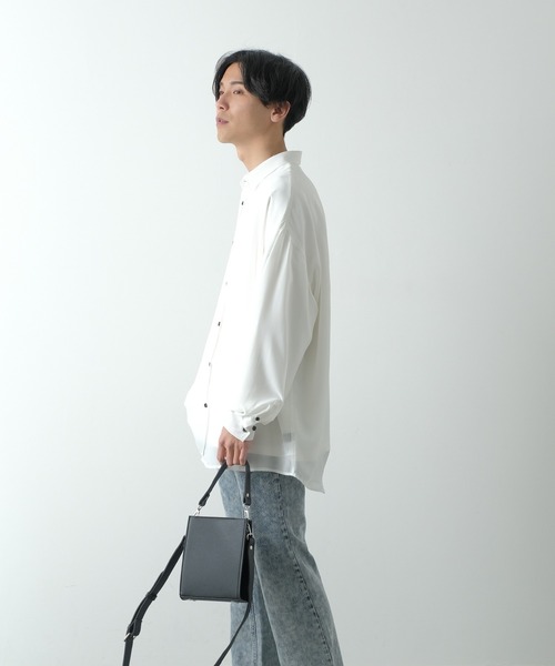 improves(インプローブス)の「合皮 ショルダー サコッシュ(ハンドバッグ・メンズ・ブラック・FREE)」の11枚目の写真