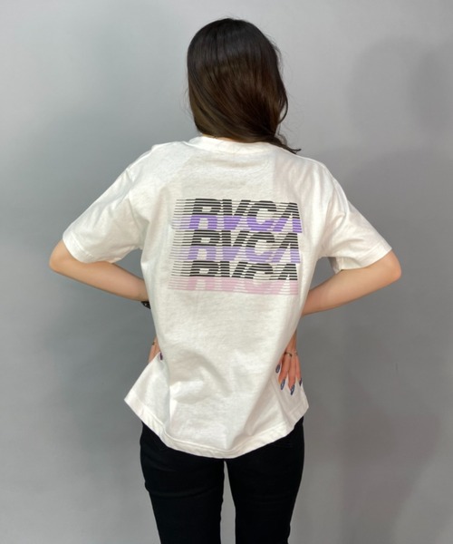 RVCA(ルーカ)の「【ムラサキスポーツ別注】RVCA/ルーカ ルーズシルエット/無地/バックプリントロゴTシャツ BD043-P21(Tシャツ/カットソー・レディース・ホワイト×ブラック/ブラック×ブラック/グレー・S/M/L)」の8枚目の写真