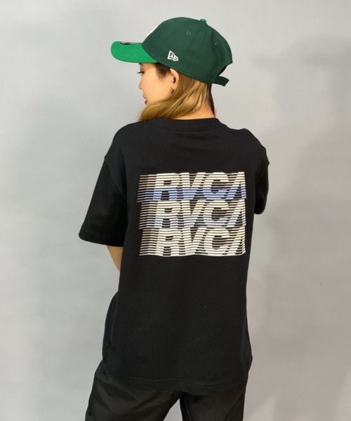 RVCA(ルーカ)の「【ムラサキスポーツ別注】RVCA/ルーカ ルーズシルエット/無地/バックプリントロゴTシャツ BD043-P21(Tシャツ/カットソー・レディース・ホワイト×ブラック/ブラック×ブラック/グレー・S/M/L)」の12枚目の写真