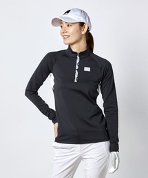 Munsingwear（マンシングウェア）の「『ENVOY/エンボイ』防風ストレッチMOTION3Dハーフジップシャツ (UPF50+)（Tシャツ/カットソー）」