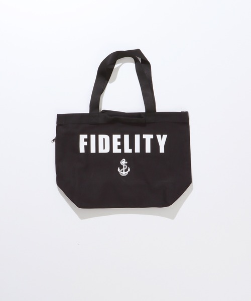 FIDELITY(フィデリティ)の「CANVAS TOTE - LARGE / キャンバストートバッグ(トートバッグ・メンズ・キナリ/ブラック・LARGE)」の4枚目の写真