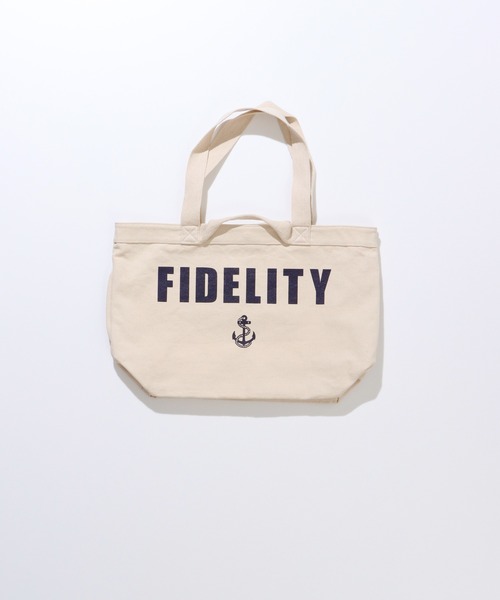 FIDELITY(フィデリティ)の「CANVAS TOTE - LARGE / キャンバストートバッグ(トートバッグ・メンズ・キナリ/ブラック・LARGE)」の3枚目の写真