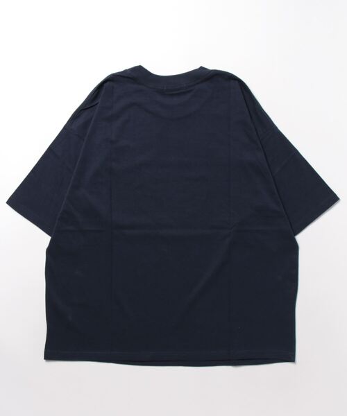 STYLEBLOCK(スタイルブロック)の「半袖プリントBIGTシャツ(Tシャツ/カットソー・メンズ・ホワイト/ネイビー/イエロー・M/L/LL)」の4枚目の写真