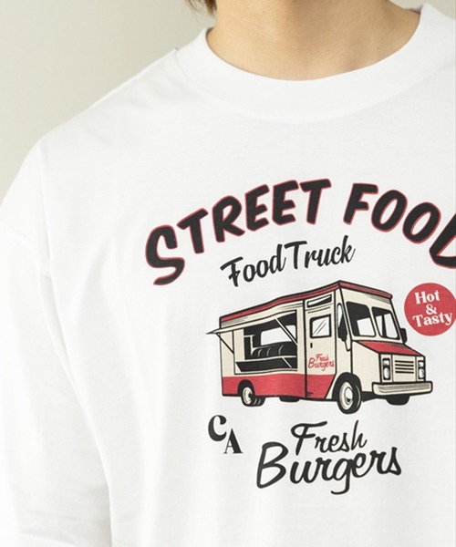 STYLEBLOCK(スタイルブロック)の「半袖プリントBIGTシャツ(Tシャツ/カットソー・メンズ・ホワイト/ネイビー/イエロー・M/L/LL)」の10枚目の写真