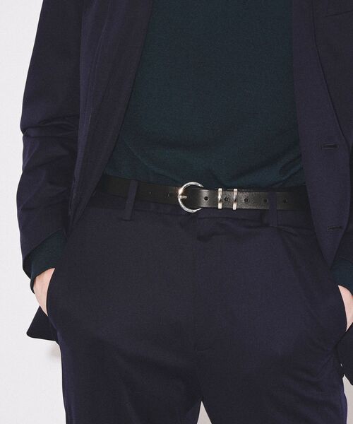 tk.TAKEO KIKUCHI(ティーケータケオキクチ)の「◆シンプルナローレザーベルト(ベルト・メンズ・ブラック系/ブラック系1/ブラック・00)」の13枚目の写真