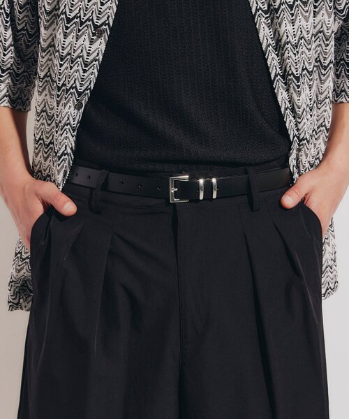 tk.TAKEO KIKUCHI(ティーケータケオキクチ)の「◆シンプルナローレザーベルト(ベルト・メンズ・ブラック系/ブラック系1/ブラック・00)」の20枚目の写真