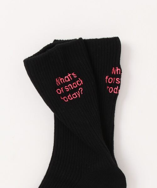 DouDou（ドゥドゥ）の「ロゴソックス（ソックス/靴下・レディース・ホワイト/ブラック/グリーン・FREE）」の9枚目の写真