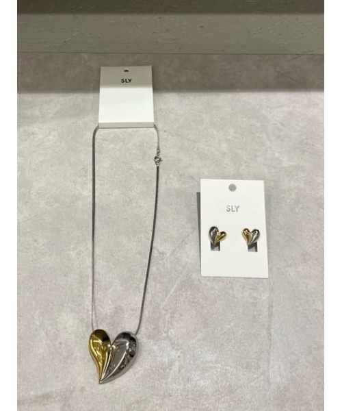 SLY（スライ）の「HEART MOTIF P/EARRING ハートモチーフ ピアス（ピアス（両耳用）・レディース・マルチ・FREE）」の8枚目の写真