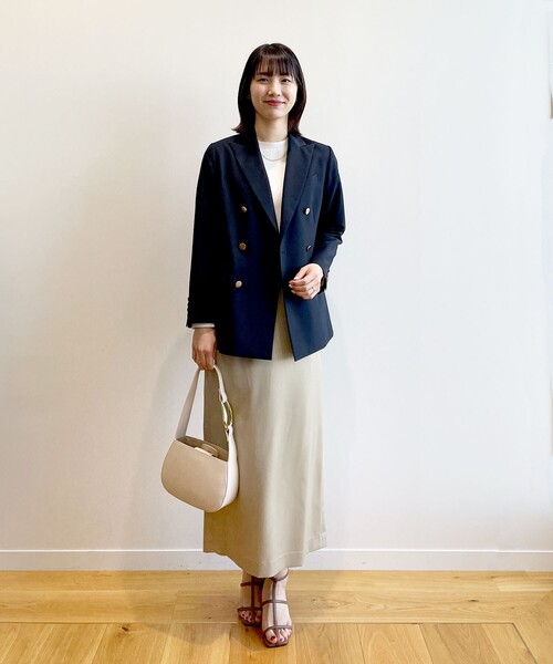 OPAQUE.CLIP（オペークドットクリップ）の「◆オーガニックコットン リブニットプルオーバー【UVケア/洗濯機洗い可】（ニット/セーター・レディース・ブラック/オフホワイト/レモンイエロー/ホワイト系5・42/36/40/38）」の21枚目の写真