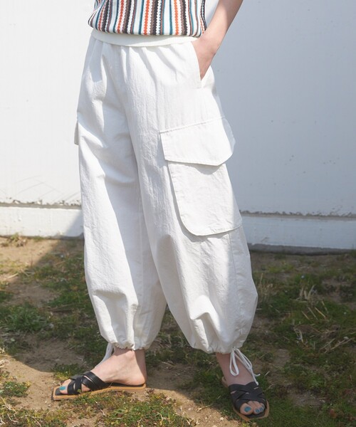 THE SHOP TK （ザ ショップ ティーケー ）の「◆【ヒルナンデス！で紹介】ドロストカーゴパンツ（その他パンツ・レディース・ホワイト系/カーキ・99）」の11枚目の写真