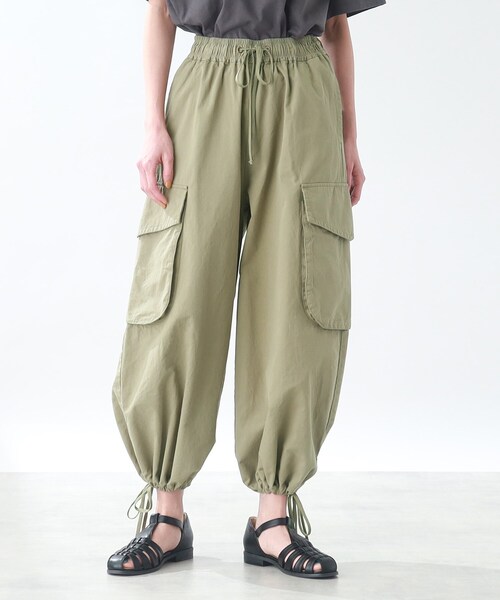THE SHOP TK （ザ ショップ ティーケー ）の「◆【ヒルナンデス！で紹介】ドロストカーゴパンツ（その他パンツ・レディース・ホワイト系/カーキ・99）」の7枚目の写真