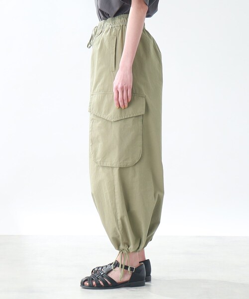 THE SHOP TK （ザ ショップ ティーケー ）の「◆【ヒルナンデス！で紹介】ドロストカーゴパンツ（その他パンツ・レディース・ホワイト系/カーキ・99）」の3枚目の写真