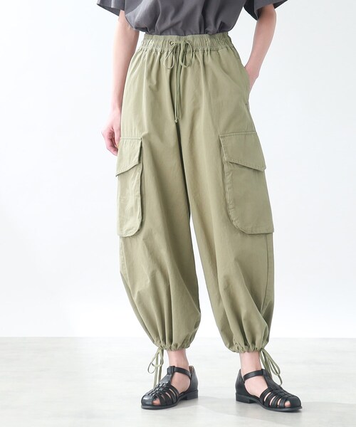 THE SHOP TK （ザ ショップ ティーケー ）の「◆【ヒルナンデス！で紹介】ドロストカーゴパンツ（その他パンツ・レディース・ホワイト系/カーキ・99）」の16枚目の写真