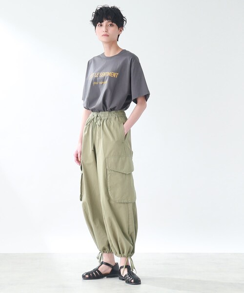 THE SHOP TK （ザ ショップ ティーケー ）の「◆【ヒルナンデス！で紹介】ドロストカーゴパンツ（その他パンツ・レディース・ホワイト系/カーキ・99）」の20枚目の写真