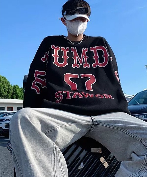 《WARAIJOGO》オーバーサイズドロップショルダースウェットトップス（スウェット）｜WARAIJOGO（ワライジョウゴ）