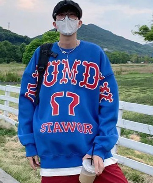 《WARAIJOGO》オーバーサイズドロップショルダースウェットトップス（スウェット）｜WARAIJOGO（ワライジョウゴ）