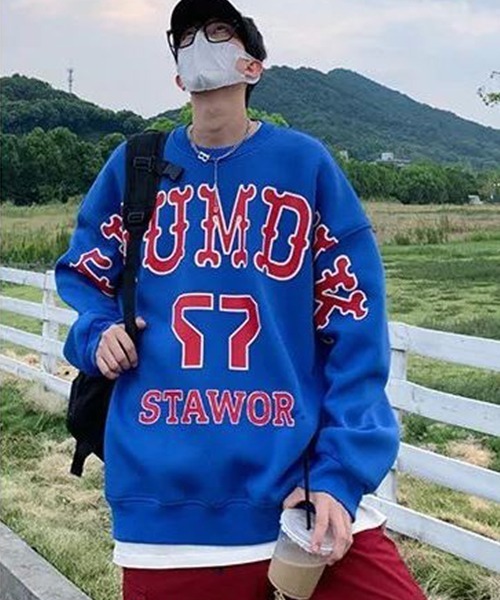 《WARAIJOGO》オーバーサイズドロップショルダースウェットトップス（スウェット）｜WARAIJOGO（ワライジョウゴ）