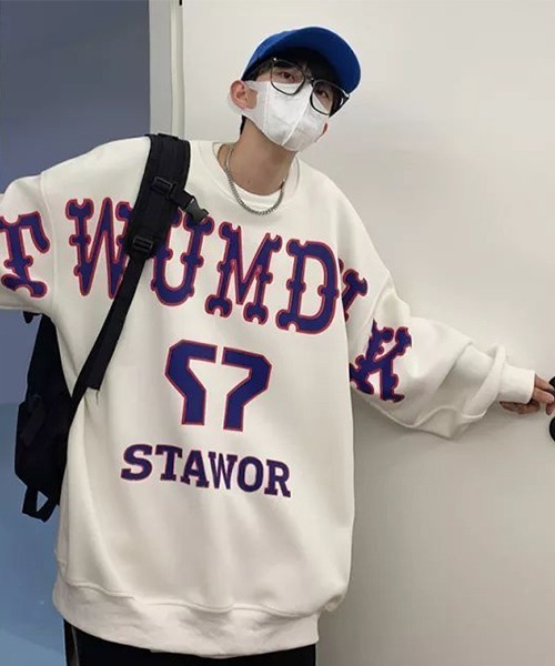 《WARAIJOGO》オーバーサイズドロップショルダースウェットトップス（スウェット）｜WARAIJOGO（ワライジョウゴ）