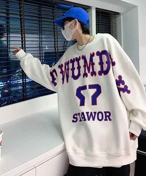 《WARAIJOGO》オーバーサイズドロップショルダースウェットトップス（スウェット）｜WARAIJOGO（ワライジョウゴ）