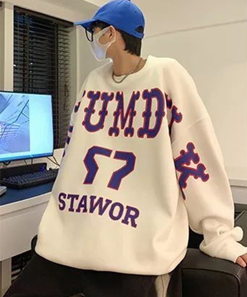 《WARAIJOGO》オーバーサイズドロップショルダースウェットトップス（スウェット）｜WARAIJOGO（ワライジョウゴ）