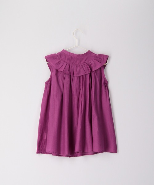 ROPE' PICNIC（ロペピクニック）の「【KIDS】リンクコーデ/INDIAフレア袖ブラウス（シャツ/ブラウス・キッズ・ブルー/ワイン・130/140/150/120）」の17枚目の写真