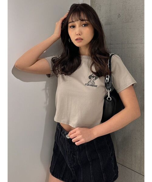 GYDA（ジェイダ）の「GYDA-LMATIANショートTシャツ（Tシャツ/カットソー・レディース・ブラック/ベージュ/オフホワイト・FREE）」の20枚目の写真