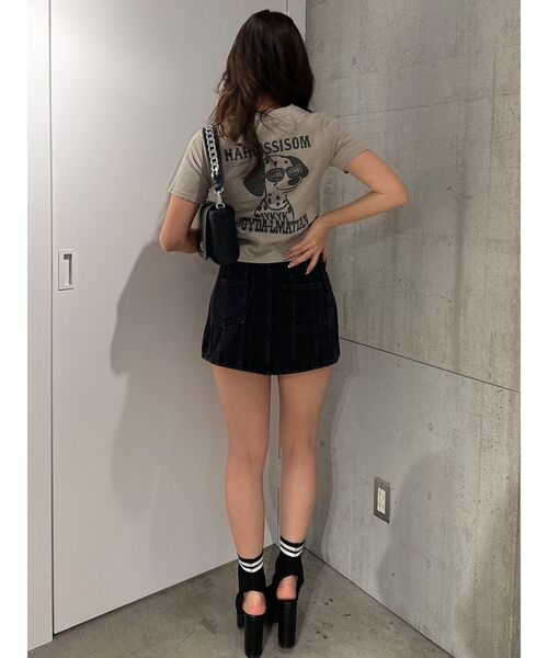 GYDA（ジェイダ）の「GYDA-LMATIANショートTシャツ（Tシャツ/カットソー・レディース・ブラック/ベージュ/オフホワイト・FREE）」の17枚目の写真